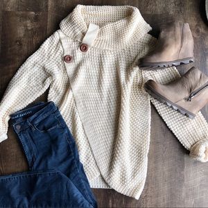 Blu Pepper | Cowl-neck Sweater